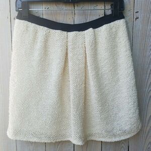 GAT RIMON SKIRT winter white / cream black mini
